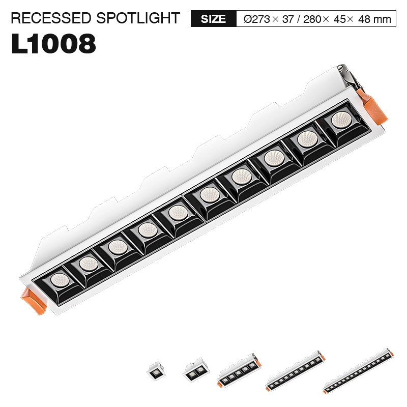 Quadratische LED Lineare Leuchten Strahler 10W 4000K 870LM Abstrahlwinkel 36° UGR＜19 Weiß-Bueroleuchten-Kreatives Design-01