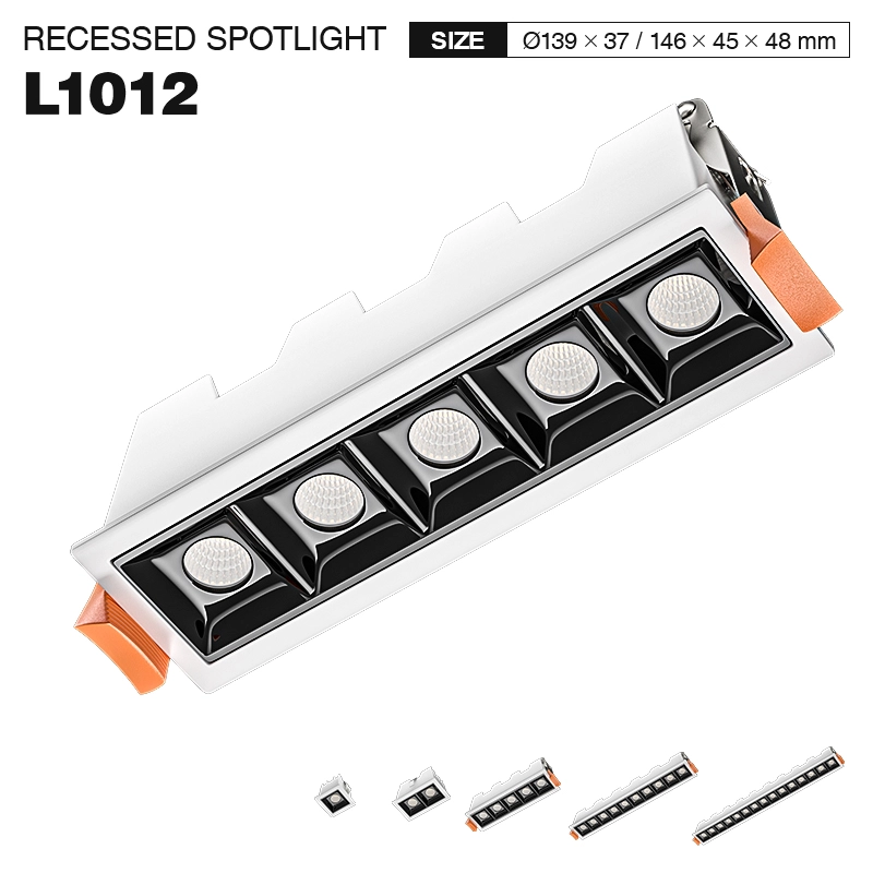 Quadratische LED Lineare Leuchte 10W 4000K 980LM Abstrahlwinkel 36° UGR＜19 Weiß-LED Linear--01