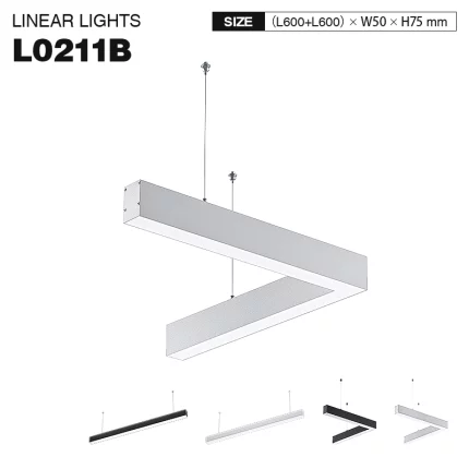 Kosoom L0211B: LED-Hängeleuchte in Weiß, 40W, 4000K-Pendelleuchte-lange Lebenserwartung-01