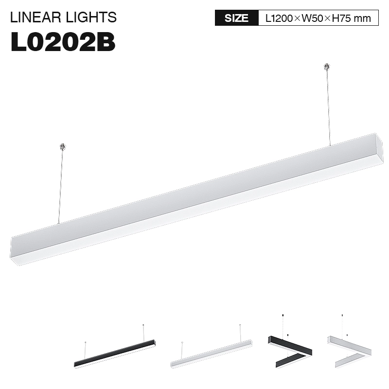 KOSOOM SLL003 L0202B: LED-Linear-Hängeleuchten, 40W, 4000K, 5000 LM-Pendelleuchte-lange Lebenserwartung-01