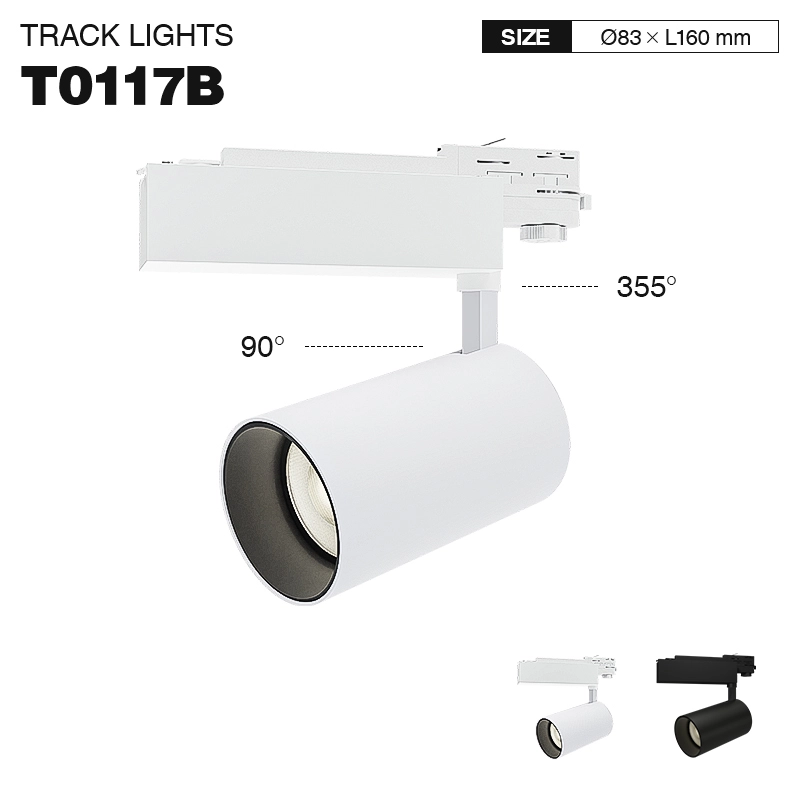 Schienenbeleuchtung Strahler 40W 4000K 4450LM Abstrahlwinkel 24˚ Weiß-Schienensystem Lampen-Helles Licht-01