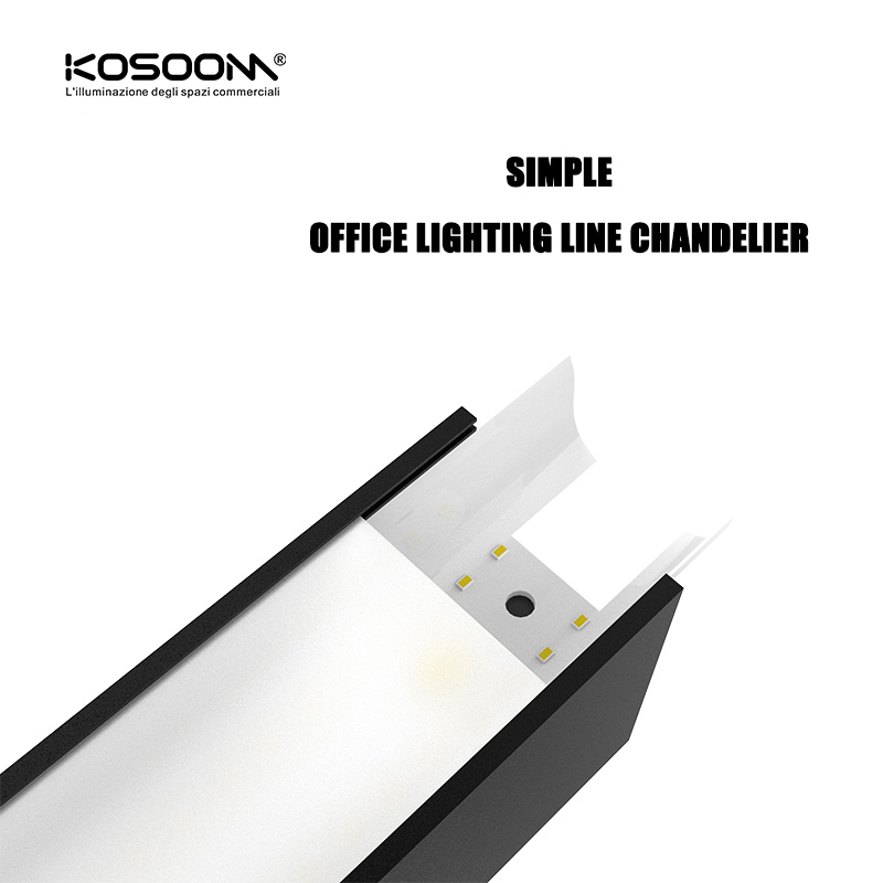 Kosoom L1301N-SLL002-A: Effizientes lineares Licht, 20W, 2100lm, 110˚ Winkel, Schwarz-LED Linear-lange Lebenserwartung