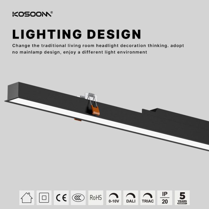 Kosoom 2023: Energieeffiziente LED-Leuchte SL926G, 30W, 3000lm, Lineare Beleuchtung-LED Linear-lange Lebenserwartung