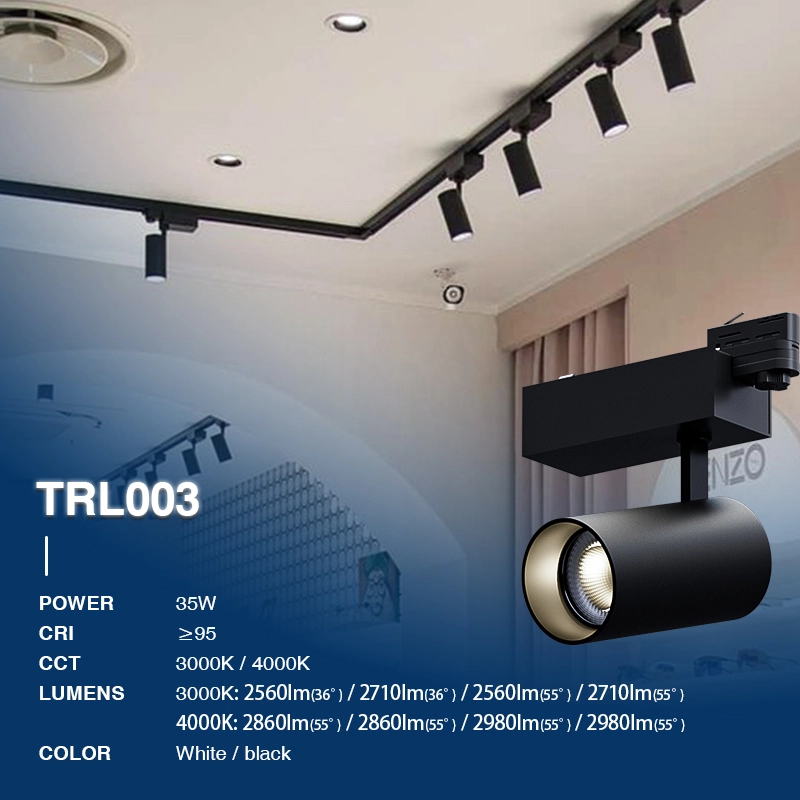 TRL003 35W 3000K 55˚N/B Ra90 Schwarz—Schienensystem Lampen-Lampe Schienensystem Schwarz--02