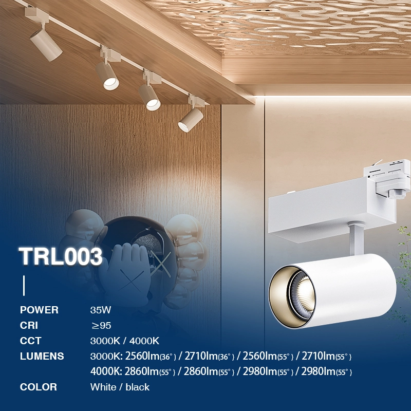 TRL003 35W 4000K 36˚N/B Ra90 Weiß—LED Schienenleuchte-Schienensystem Lampen--02