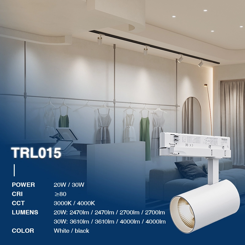 TRL015 20W 4000K 36˚N/B Ra80 Weiß—LED Schienenleuchte-LED Schienensystem Modern-energiesparend-02