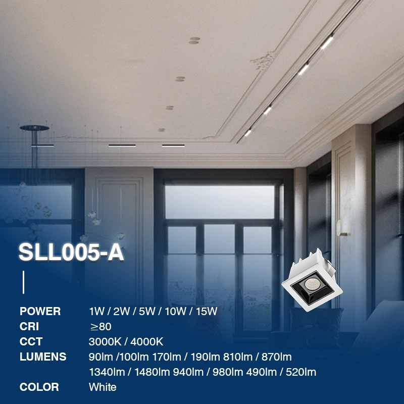 Quadratische LED Lineare Leuchte Strahler 1W 4000K 100LM Abstrahlwinkel 36° UGR＜19-Deckenleuchte Garage-moderner Stil-02