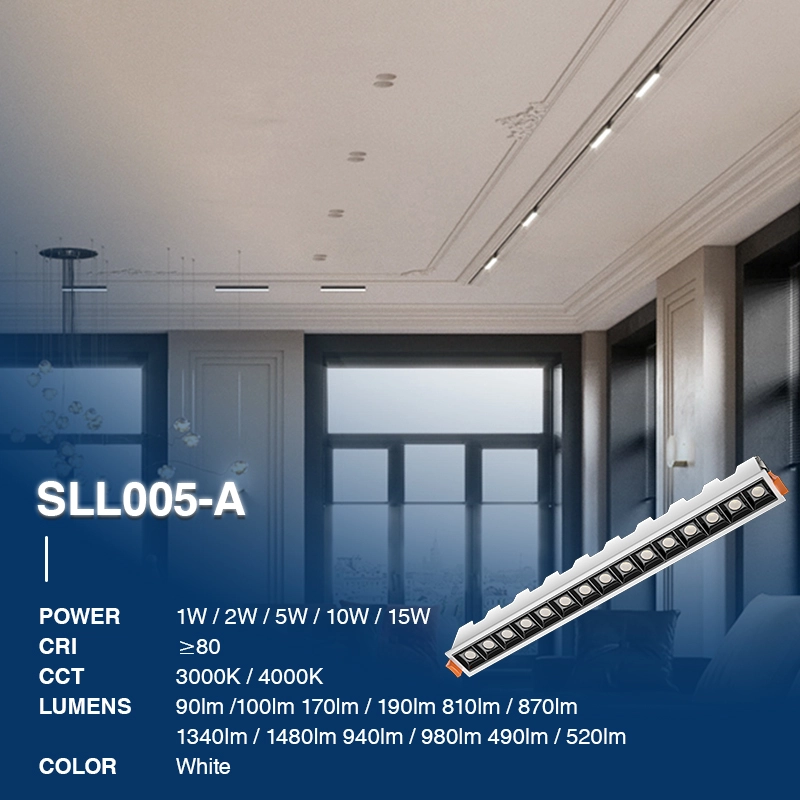 Quadratische LED Lineare Leuchten Strahler 15W 3000K 1340LM Abstrahlwinkel 36° UGR＜19 Weiß-Bueroleuchten--02
