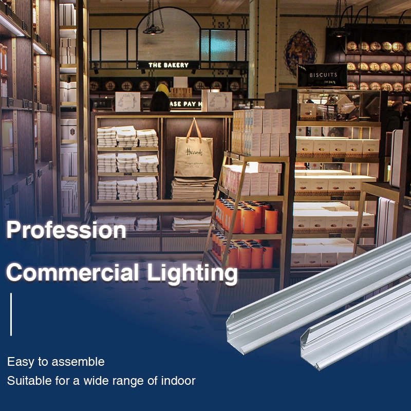 LED Profil für LED Streifen mit komprimierten Abdeckungen und Kappen Vielseitig-LED Profil Decke-moderner Stil-02