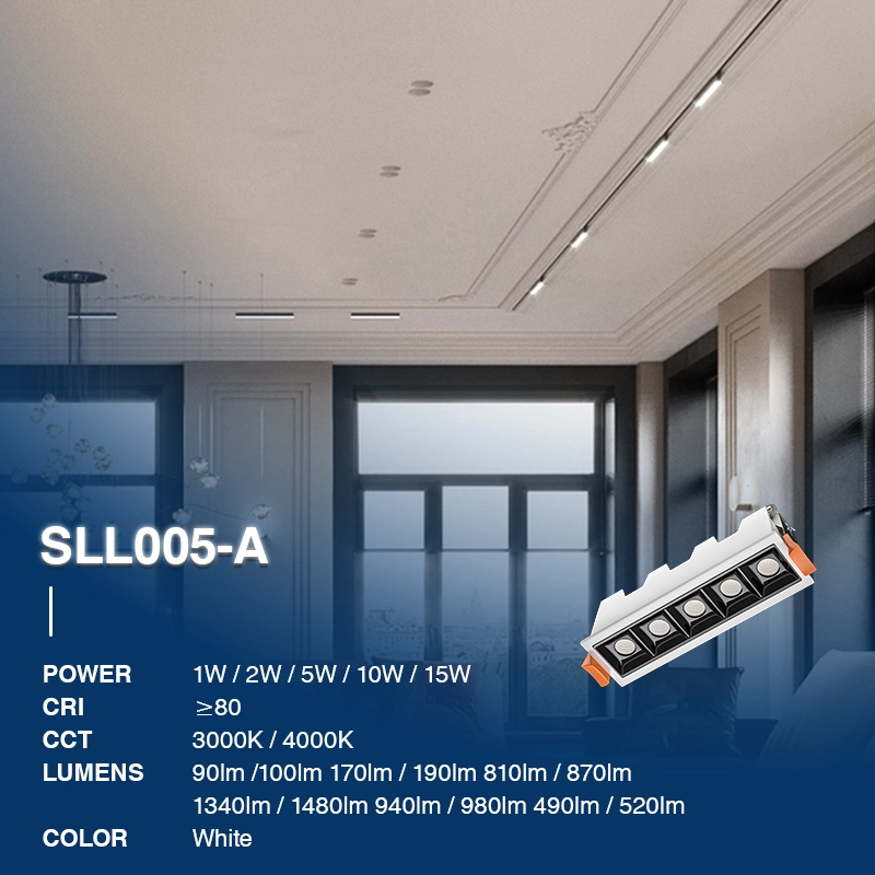 Quadratische LED Lineare Leuchte 10W 4000K 980LM Abstrahlwinkel 36° UGR＜19 Weiß-Deckenleuchte Garage--02