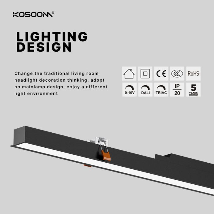 Kosoom 2023: Energieeffiziente LED-Leuchte SL926G, 30W, 3000lm, Lineare Beleuchtung-LED Linear-lange Lebenserwartung