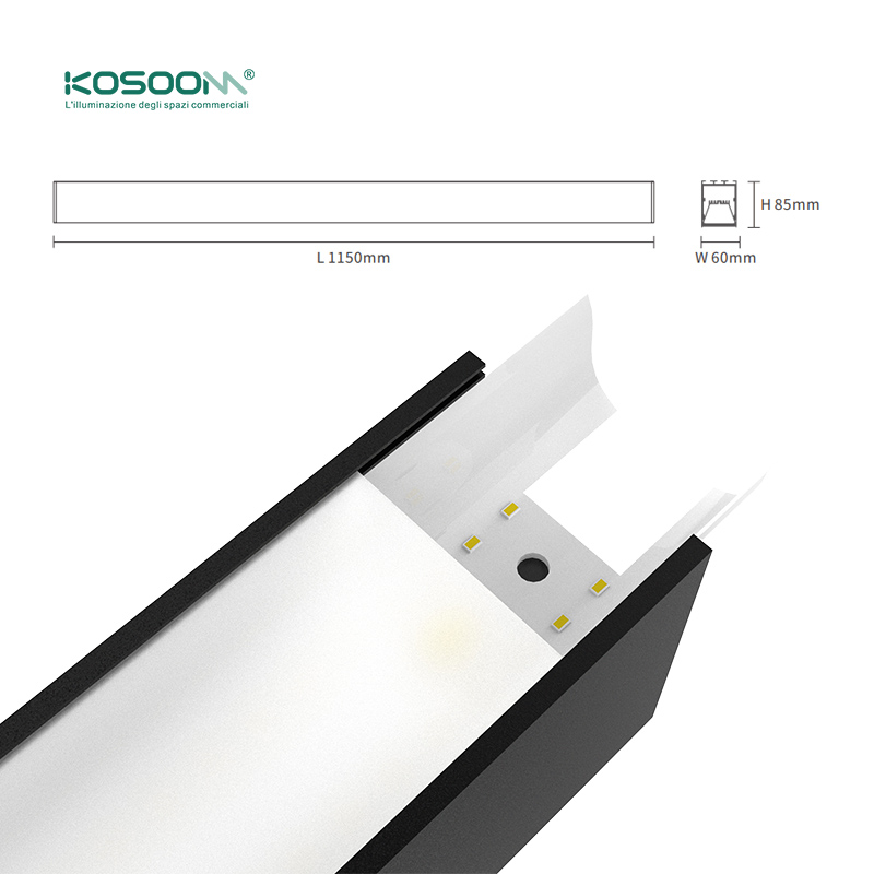 Kosoom SLL002 L1302N: Effiziente 20W LED-Pendelleuchten, einstellbare Farbtemperatur (3000K-4000K)-Pendelleuchten-lange Lebenserwartung