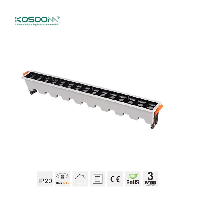 Quadratische LED Lineare Leuchte 1W 3000K 90LM  Abstrahlwinkel 36° UGR＜19-LED Strahler
