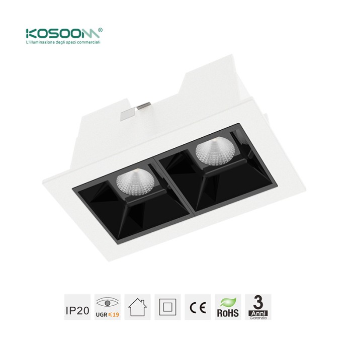Quadratische LED Lineare Leuchte 1W 3000K 90LM  Abstrahlwinkel 36° UGR＜19-LED Strahler
