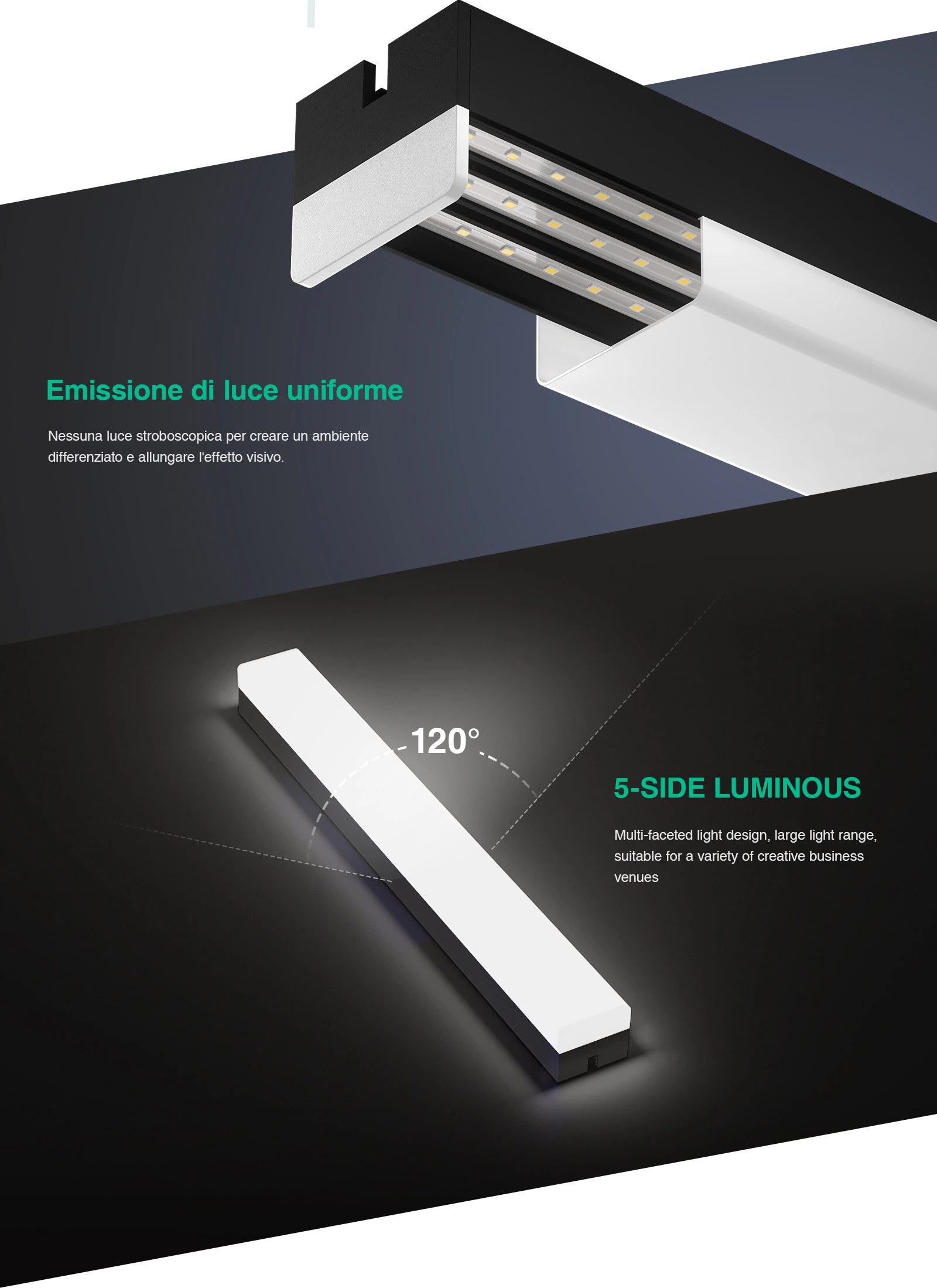 30W 4000K 3900LM Weiß LED-Linearbeleuchtung-KOSOOM-LED Linear-lange Lebenserwartung-06