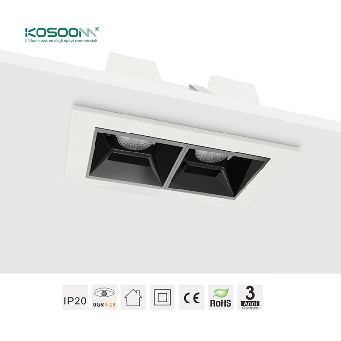 Quadratische LED Lineare Leuchte 1W 3000K 90LM  Abstrahlwinkel 36° UGR＜19-LED Strahler