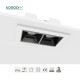 Quadratische LED Lineare Leuchte 1W 3000K 90LM Abstrahlwinkel 36° UGR<19-LED Strahler