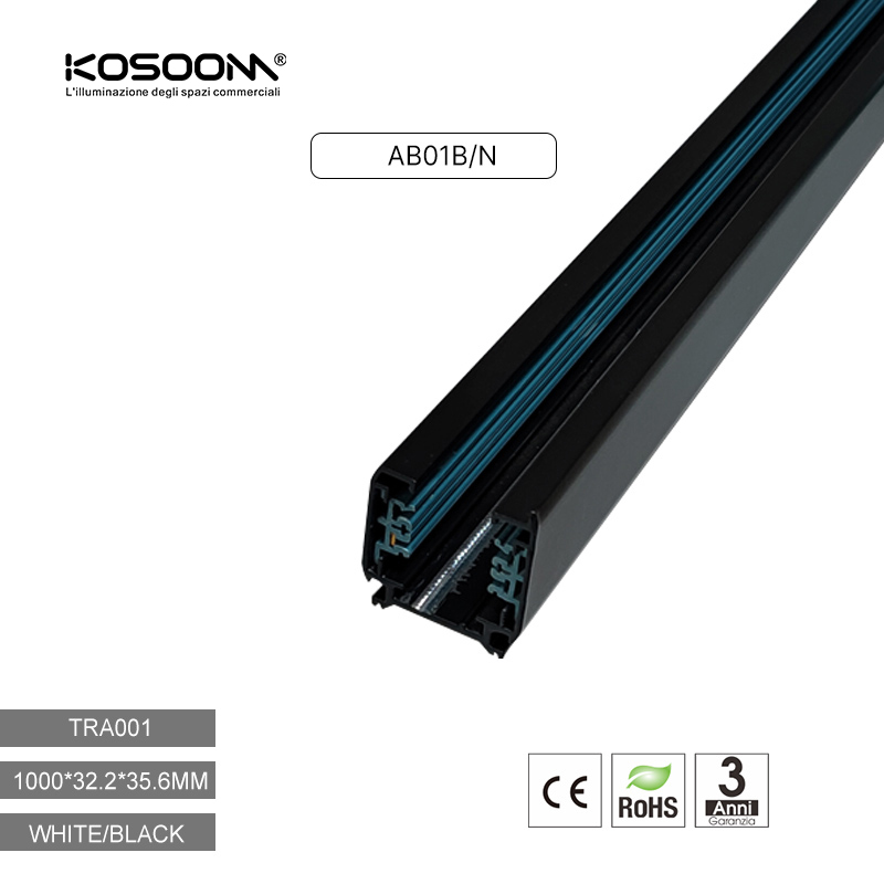 4-adriges quadratisches Profil 2000W 1M Weiß für Schienenleuchten-LED Profil-Kreatives Design