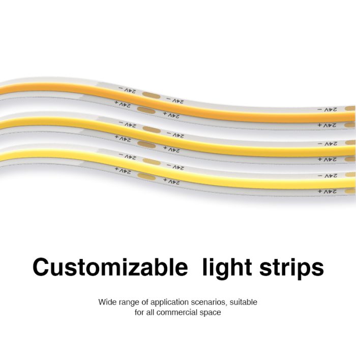 COB LED Streifen 11W/M 3000K 1130LM/M 180˚ Abstrahlwinkel weiß IP20 Brillante Lichtlösung-LED Band mit Fernbedienung-Kreatives Design-06