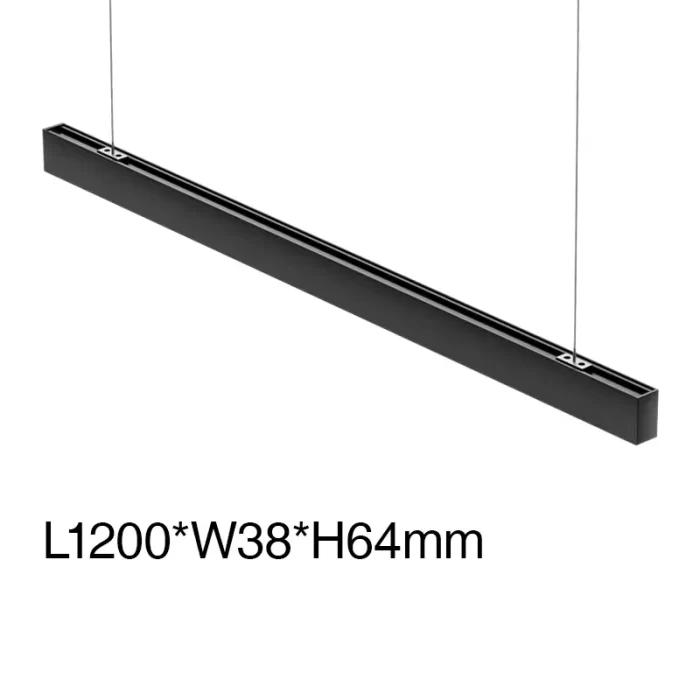 SLL004 30W 3000K 34˚N/B Ra80 Schwarz—Lineare Leuchte-Pendelleuchte Linear-Modisches Aussehen-07