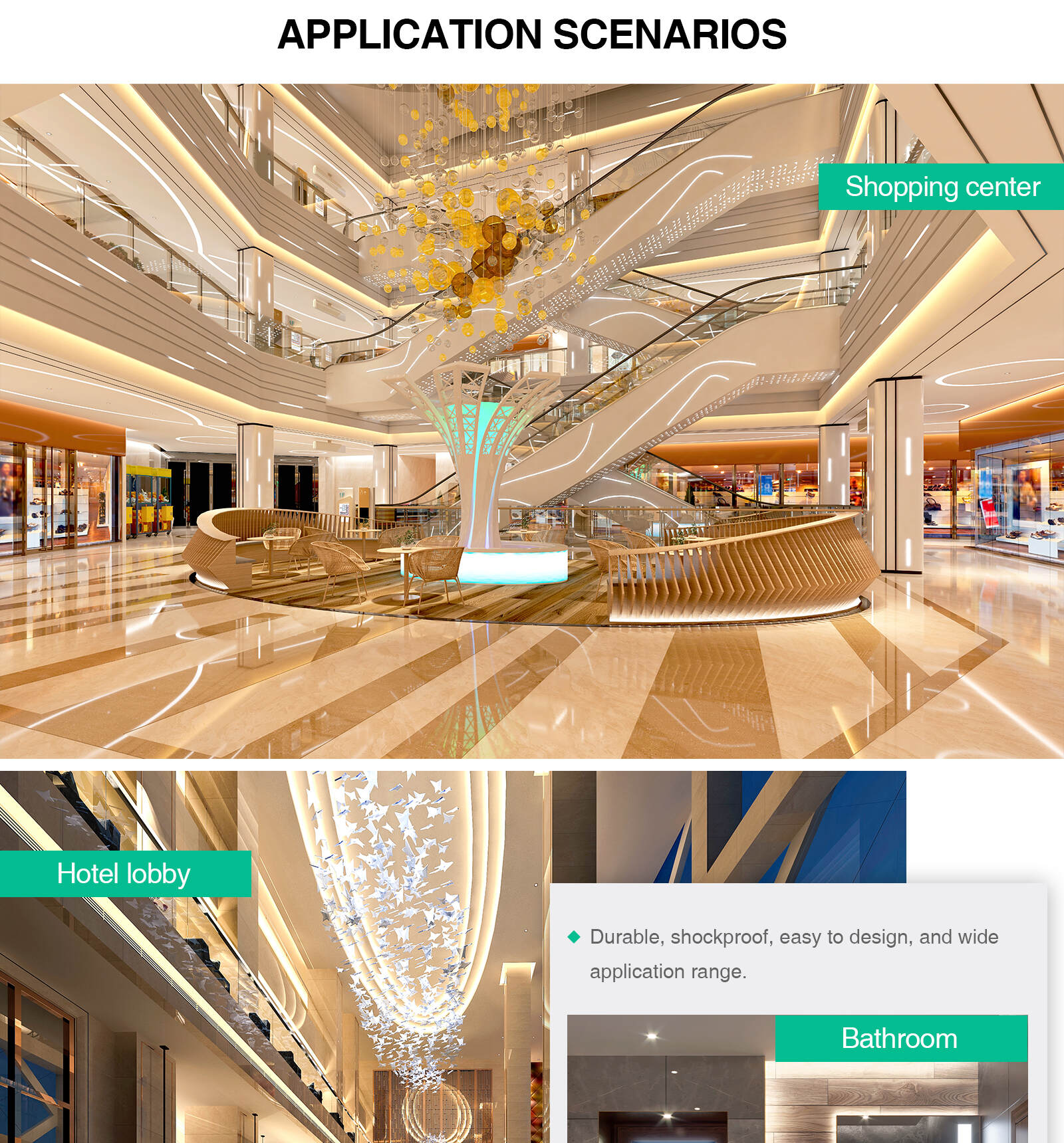 COB LED Streifen 11W/M 3000K 1130LM/M 180˚ Abstrahlwinkel weiß IP20 Brillante Lichtlösung-smarte Beleuchtung-Kreatives Design-13