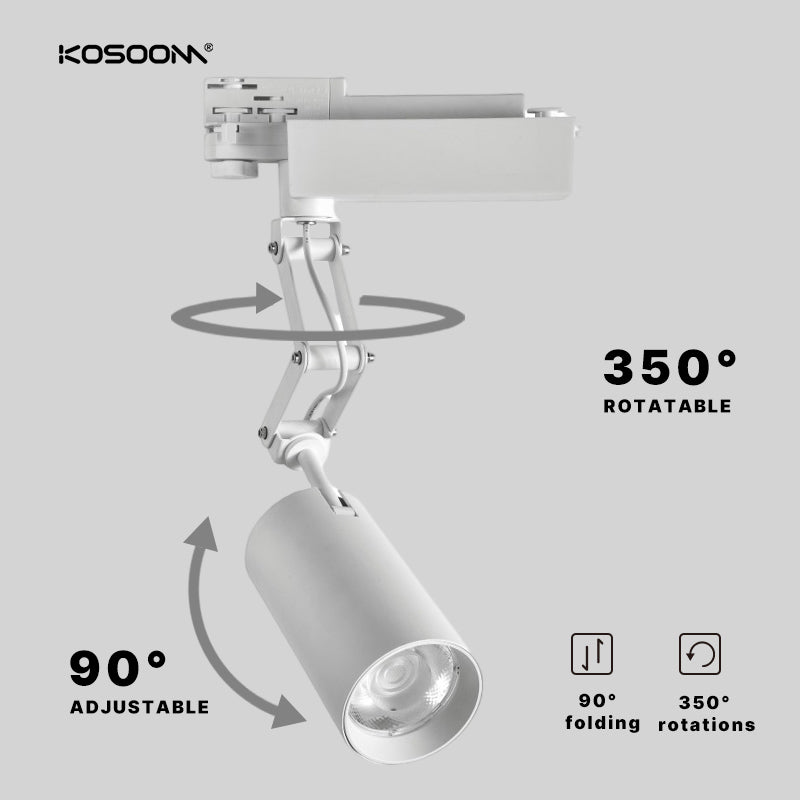 Custom CRI 80+ 15-35W Dimmerable Track Light PF>0/9 SLDB-Kosoom