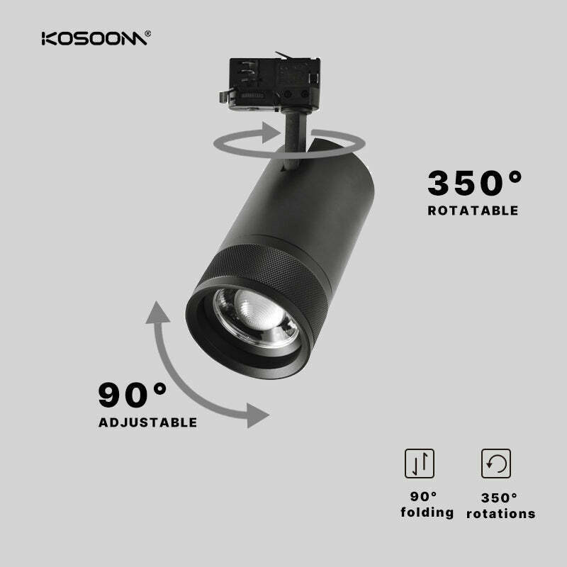 High-Precision Lens LED, 15W, 900-1250 Lumens, Adjustable 20°-55° Beam Angle - TLD06215 - Kosoom