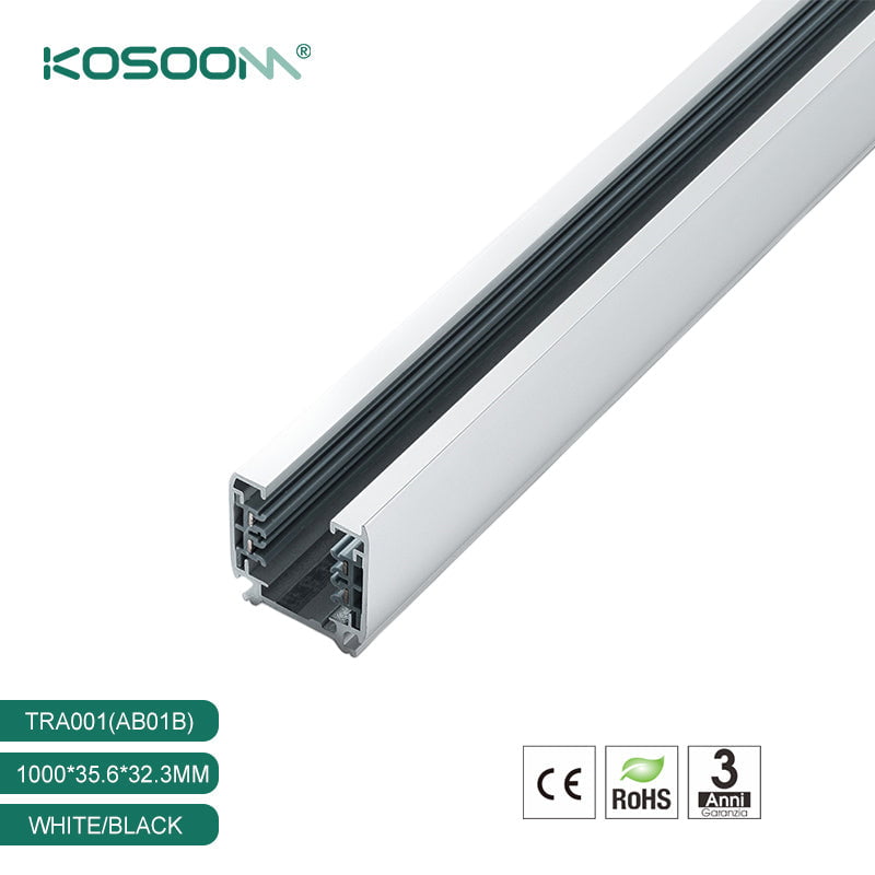 Drehstromschiene Profil 3000mm Länge Weiß für Schienenleuchten-LED Profil-moderner Stil