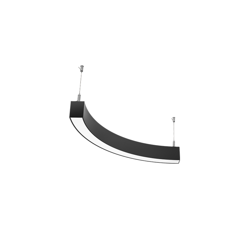 Linear LED Pendelleuchte 24W 4000K 2080LM 110° Abstrahlwinkel Schwarz-LED Deckenleuchte Linear--L1702N