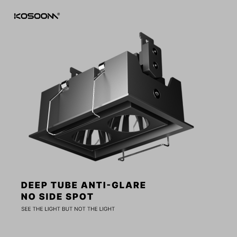 Kosoom SLOB: 602C Anpassbare Kommerzielle LED-Downlights Strahler, 6W/12W, Anpassbarer Abstrahlwinkel-Downlights