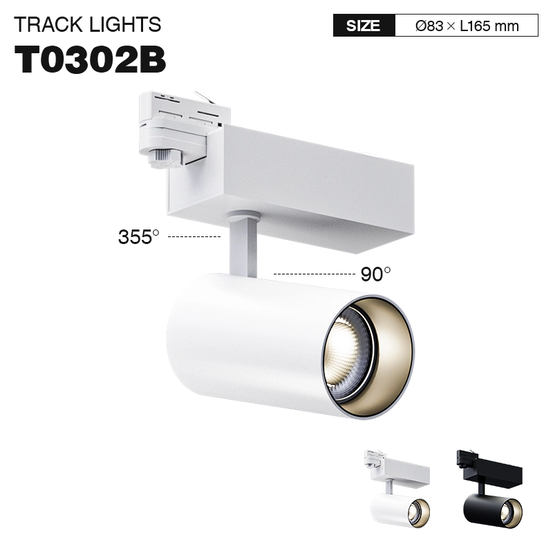 TRL003 35W 3000K 36˚N/B Ra90 Weiß—Schienensystem Lampen-Bueroleuchten--T0302B