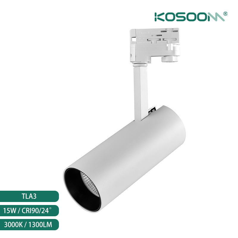 Bridgelux Schienensystem V10C TLA305515 KOSOOM: 15W 1000LM Φ55*169mm, verschiedene Objektive (18°/24°/36°)-Schienensystem Lampen-Helles Licht