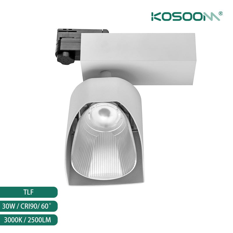 30W Spot LED Track Light Kit with Directional Heads for Commercial Use TLF kosoom--Modisches Aussehen