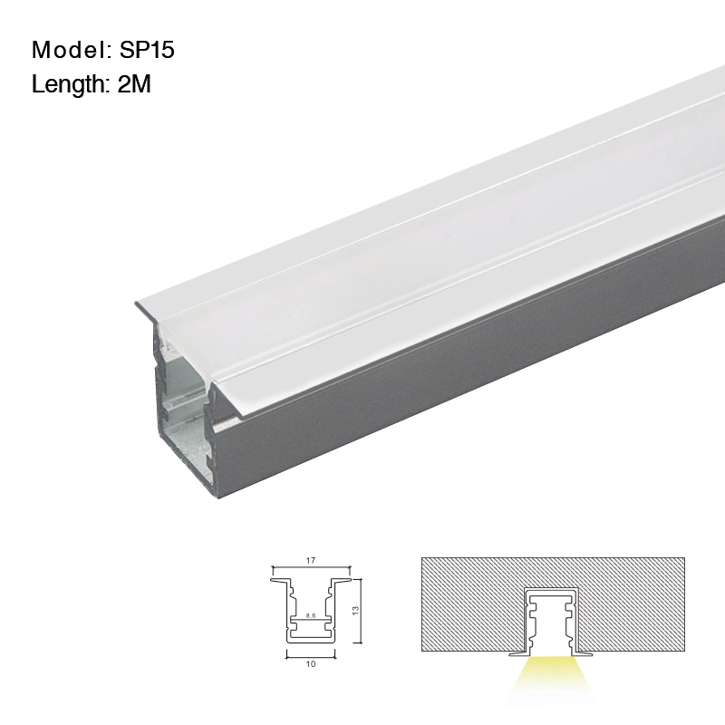LED Profil Wand 2meter L2000 * 17 * 13mm-Treppenbeleuchtung-energiesparend-01