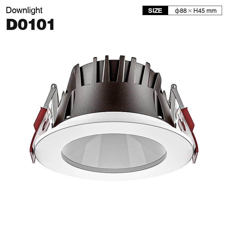 CDL001-E 8W 3000K 390LM 70° Weiß Einbaustrahler-LED Strahler-einfache Installation-01