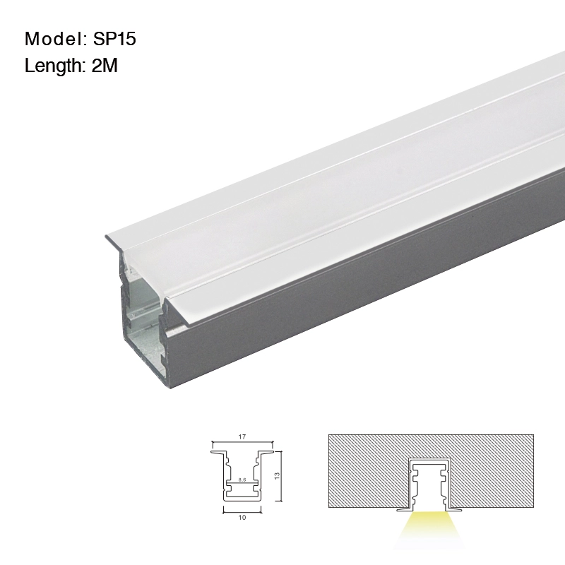 KOSOOM LED Profil 2meter L2000 * 36 * 27.6mm-LED Profil Trockenbau-Modisches Aussehen-01