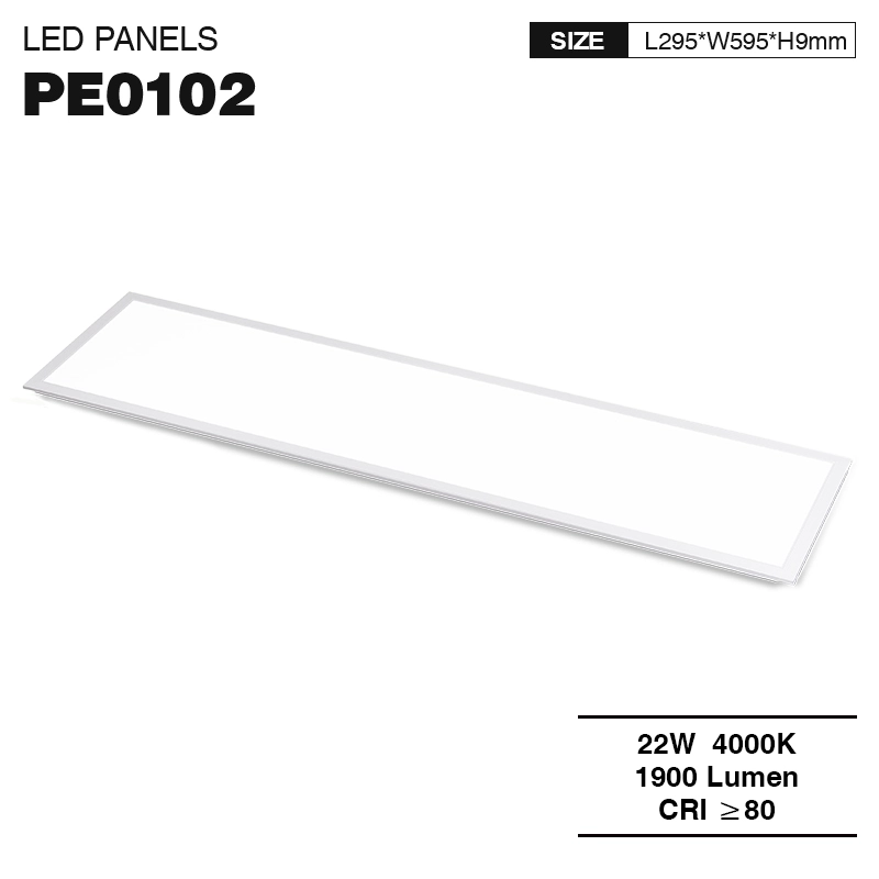 PLE001 22W 4000K 1900LM 110˚ Weiß—LED Panel-Einbau LED Panel--01