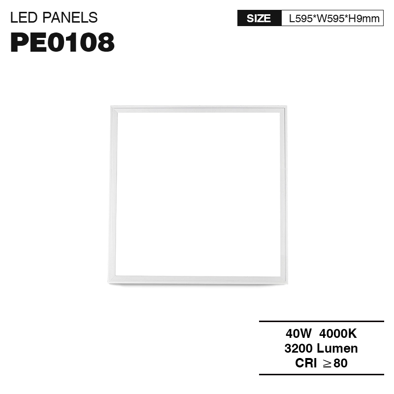 PLE001 40W 4000K 3200LM 110˚ Weiß—LED Panel Decke-Deckenleuchten fürs Büro--01
