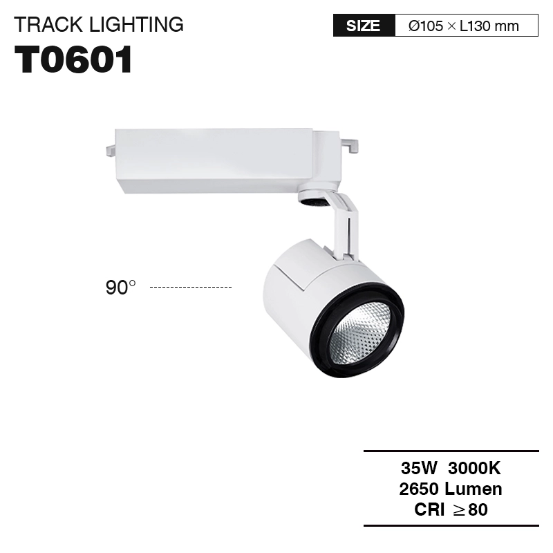 Kosoom-TRL006-T0601-Großhandel Schwarz LED Strahler Schienenbeleuchtung 35W 3000k 2650LM Strahlwinkel 24˚-Bueroleuchten--01