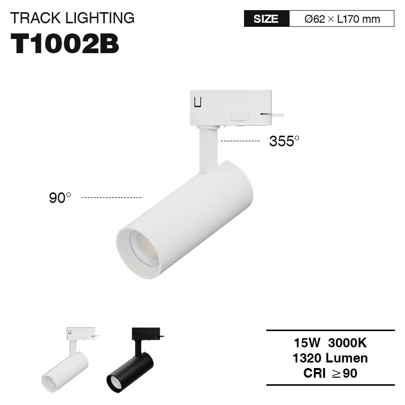 LED-Schienenleuchten 15W 3000K 1320LM Abstrahlwinkel 55˚ Fabrikdirekt Weiß-Innenbeleuchtung-energiesparend-01