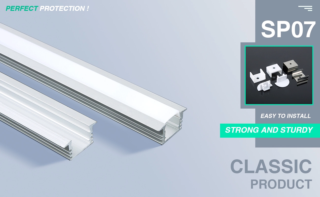 LED Profil für LED Streifen 2meter L2000 * 15.1 * 15.1mm-LED Streifen Profil-moderner Stil-01