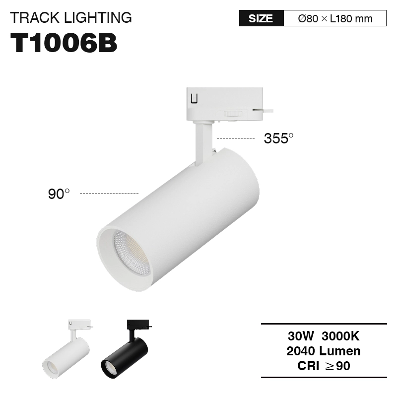 LED-Schienenleuchten 30W 3000K 2040LM Abstrahlwinkel 55˚ Fabrikdirekt Weiß-Innenbeleuchtung-Kreatives Design-01