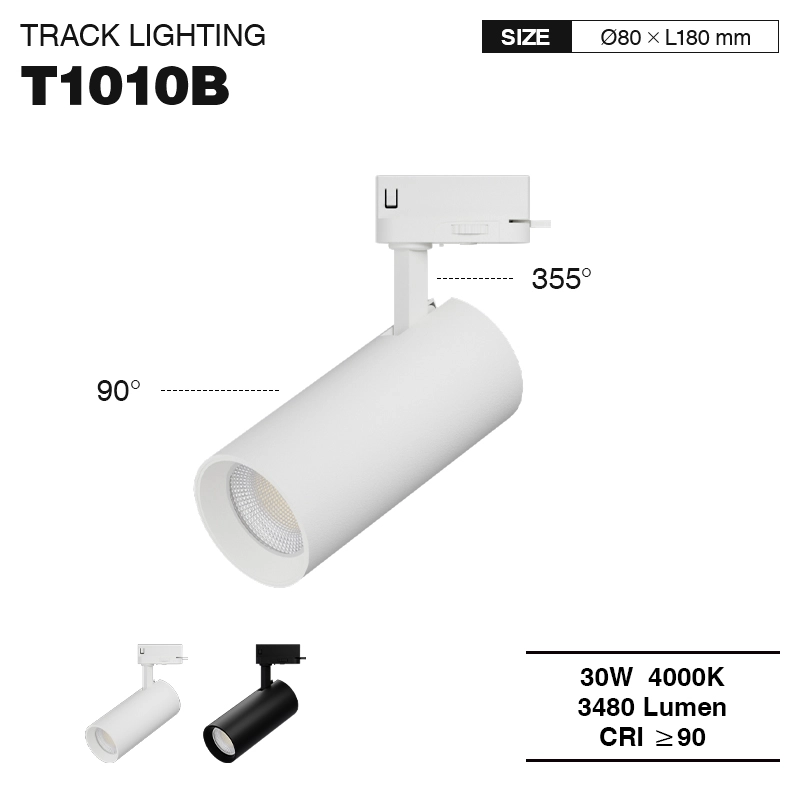 LED-Schienenleuchten 30W 4000K 3480LM Abstrahlwinkel 36˚ Fabrikdirekt Weiß-Innenbeleuchtung-einfache Installation-01