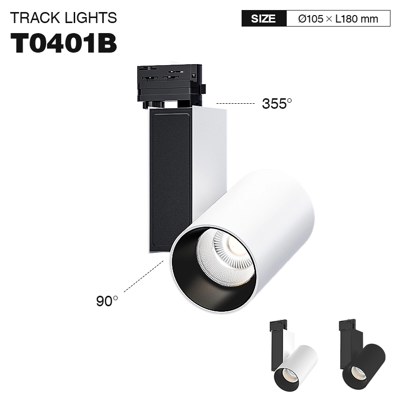 TRL004 50W 3000K 55˚N/B Ra90 Weiß—LED-Schienenleuchten StrahlerInnenbeleuchtung-Ladenbeleuchtung--01