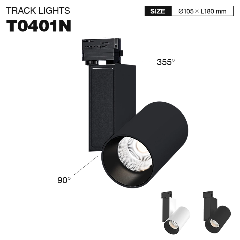 TRL004 50W 3000K 55˚N/B Ra90 Schwarz—LED-Schienenleuchten Strahler-Bueroleuchten--01