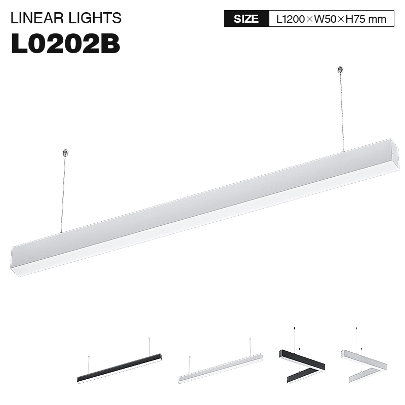 Hochwertige Weiß LED Lineare Leuchte 40W 4000K 5000LM 110° Abstrahlwinkel-Pendelleuchte-Kreatives Design-01