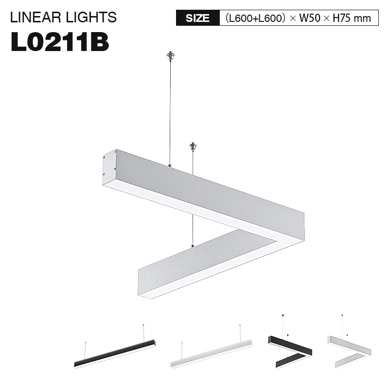 SLL003 40W 4000K 5000lm 110˚N/B Ra80 Weiß—LED Lineare Leuchte-Deckenleuchte Garage-einfache Installation-01