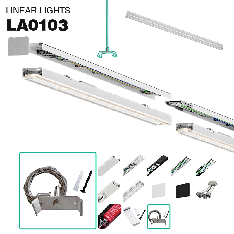 MLL002 3 Meter Aufhängeseil Zubehör für LED Lineare Leuchten-Deckenleuchte Garage--01