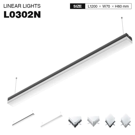 MLL003 40W 4000k 4000LM 120° Schwarz LED Decke Lineare-LED Linear-lange Lebenserwartung-01