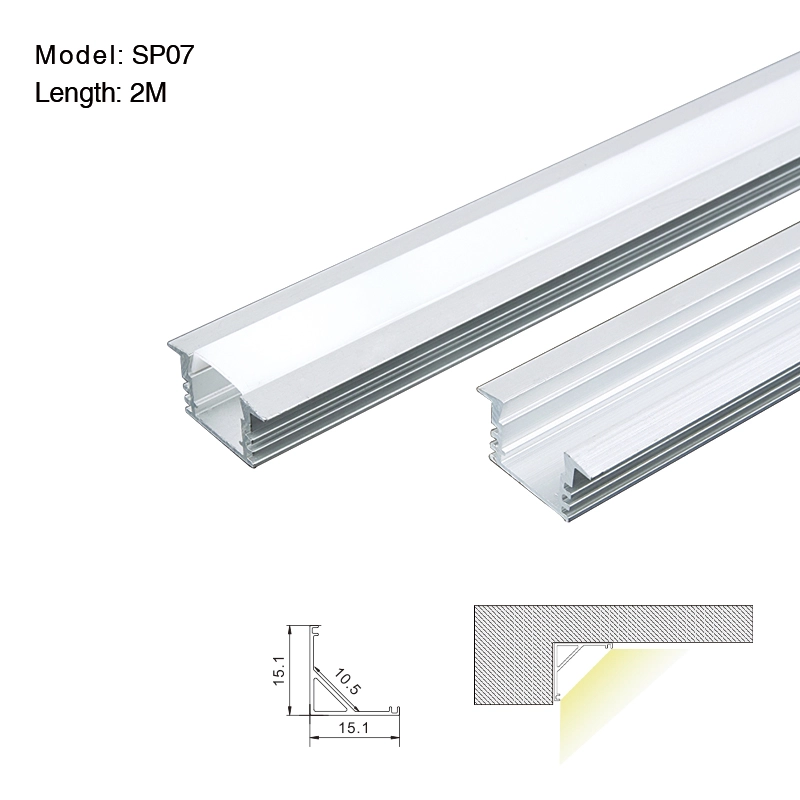 LED Profil für LED Streifen 2meter L2000 * 15.1 * 15.1mm-LED Profil Decke-energiesparend-01